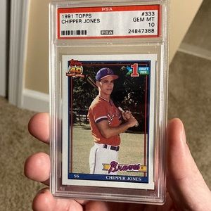 Chipper Jones rookie card perfect condition